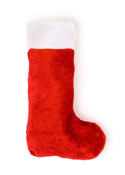 Red Christmas stocking — Stock Photo, Image