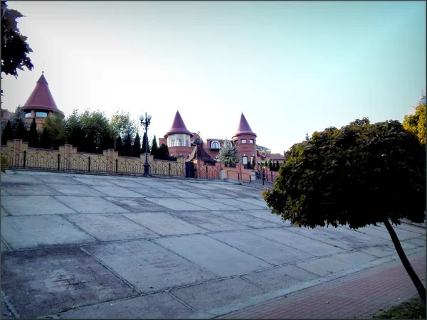 View House Similar Palace Embankment Kiev — Stock Photo, Image