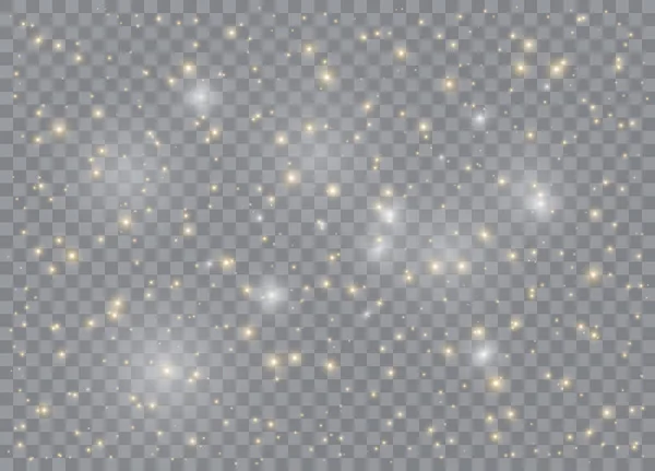 Étoiles Effet Lumineux Vector Scintille Sur Fond Transparent Modèle Abstrait — Image vectorielle