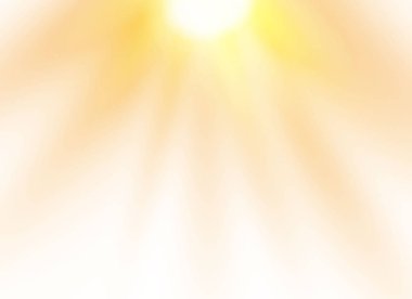 Şeffaf güneş ışığı vektörü. Özel lens ışık efekti..