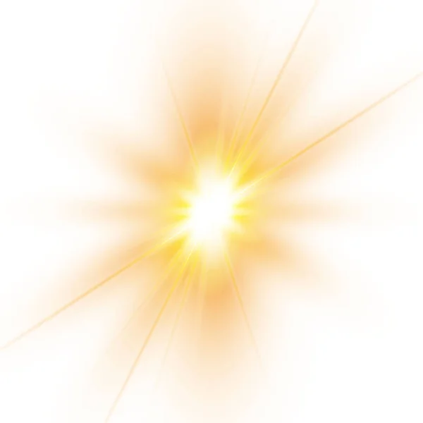 Sonnenlicht Eine Transluzente Spezielle Gestaltung Des Lichteffekts Vektorillustration — Stockvektor