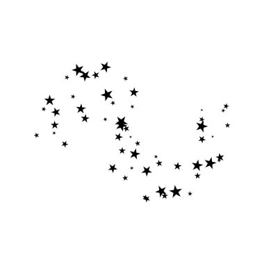 Havai fişek yıldız rasgele kaynak akışı. Kayan yıldızı. Beyaz bir arka plan üzerinde yıldız.