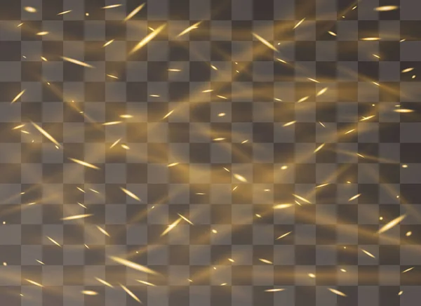 Ljuseffekt Explosion Glitter Gnista Vektorillustration — Stock vektor