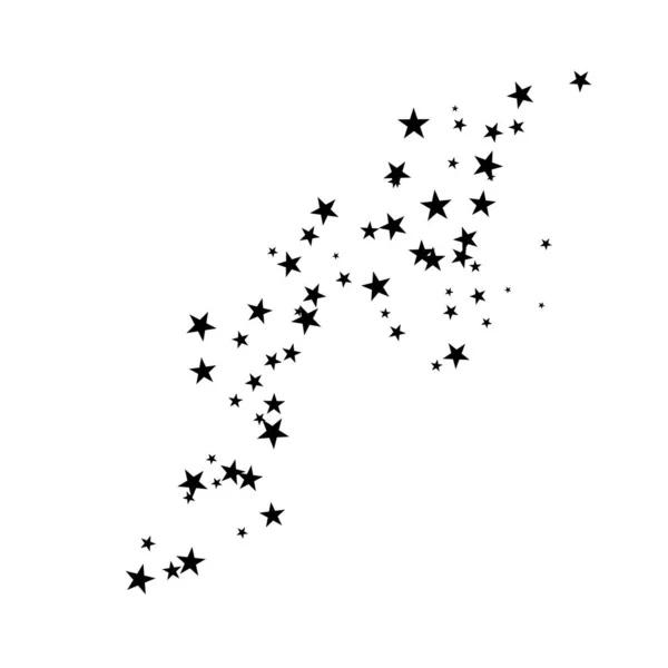 Fajerwerki Gwiazda Losowe Źródłowego Strumienia Spadająca Gwiazda Gwiazdy Białym Tle — Wektor stockowy