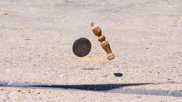 Spaanse tuta spel in Burgos, Castilla y Leon spanje. — Stockfoto