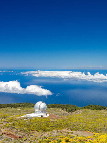 The Gran Telescopio Canarias at the Roque de los Muchachos, on the island of La Palma, Canary Islands.