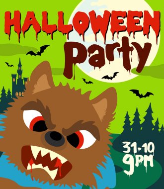 Kurt adam ile Halloween Parti arka plan