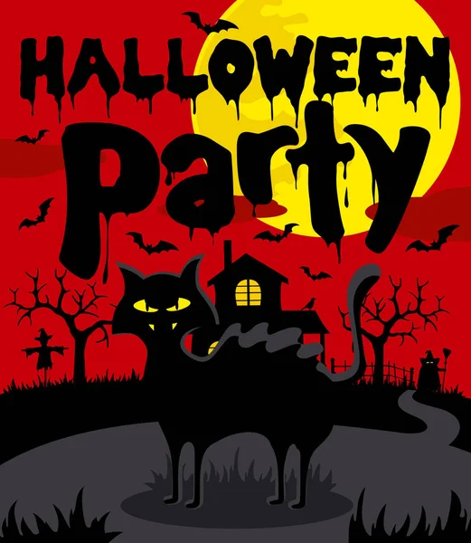 Halloween partij achtergrond — Stockvector