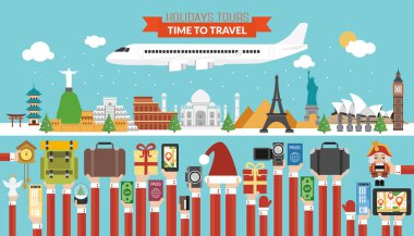 Yeni yıl seyahati tasarım dairesi, tatil turları.