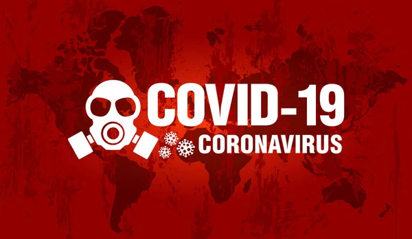 Épidémie Coronavirus Propagation Coronavirus Dans Monde Pandémie Covid Illustration Vectorielle — Image vectorielle