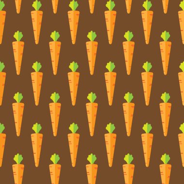 kahverengi zemin üzerinde havuç hisse senedi vektör şekli