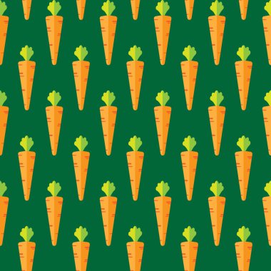 havuç hisse senedi vektör desen yeşil zemin üzerine