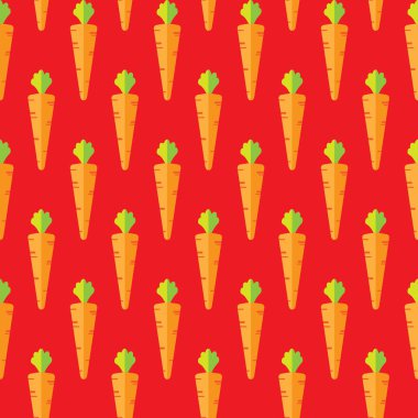 havuç hisse senedi vektör desen kırmızı zemin üzerine