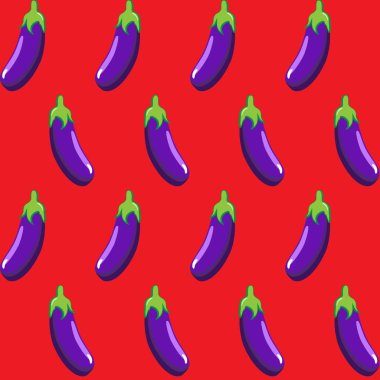 Vektör patlıcan kırmızı arka plan duvar kağıdı üzerinde desen, desen, web, blog, yüzey, dokular, grafik ve baskı stok.