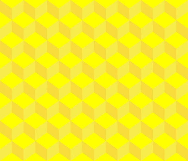 Желтый Контур Абстрактные Геометрические Кубики Бесшовные Фон Шаблона Доступно Высоком — стоковый вектор