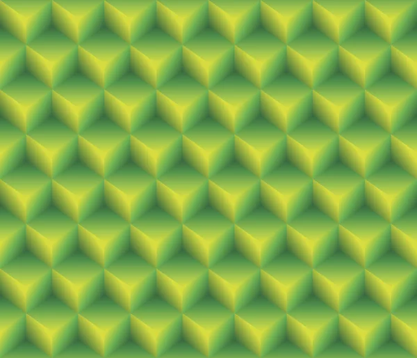 Зеленый Контур Абстрактные Трехмерные Кубики Бесшовные Фон Шаблона Доступно Высоком — стоковый вектор