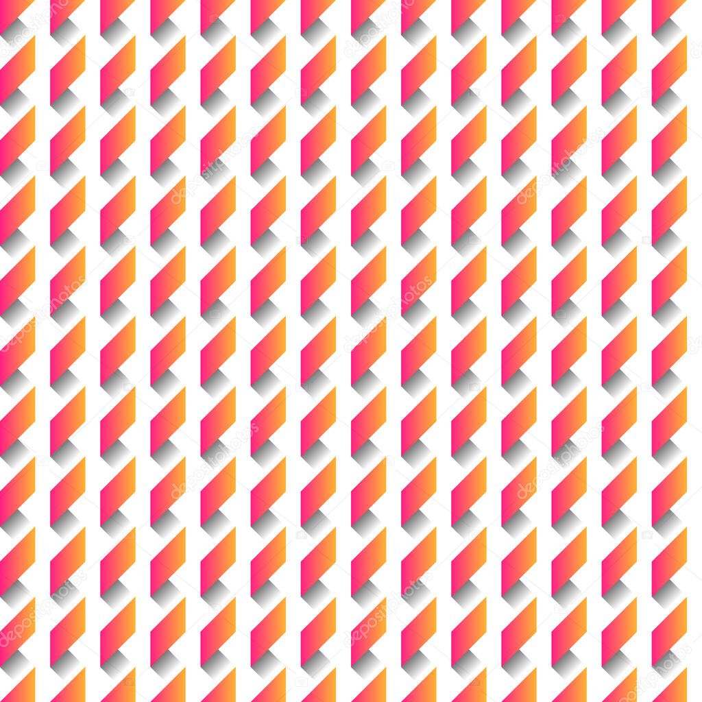 pink and orange shaded abstract geometrical strips seamless pattern background. Available in high-resolution jpeg in several sizes & editable eps file, can be used for wallpaper, pattern, web, blog, surface, textures, graphic & printing