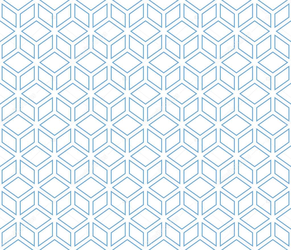 blue lined contour abstract geometrical cubes seamless pattern backgrounds. Available in high-resolution jpeg in several sizes & editable eps file, can be used for wallpaper, pattern, web, blog, surface, textures, graphic & printing