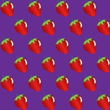 çilek meyve mor zemin üzerine soyut seamless modeli kontur. Mevcut yüksek çözünürlüklü jpeg formatta çeşitli boyutları ve düzenlenebilir eps dosyası, kullanılabilir duvar kağıdı, desen, web, blog, yüzey, dokular, grafik ve baskı için
