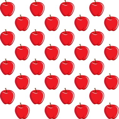 elma meyve soyut Dikişsiz desen beyaz arka plan üzerinde kontur. Mevcut yüksek çözünürlüklü jpeg formatta çeşitli boyutları ve düzenlenebilir eps dosyası, kullanılabilir duvar kağıdı, desen, web, blog, yüzey, dokular, grafik ve baskı için.