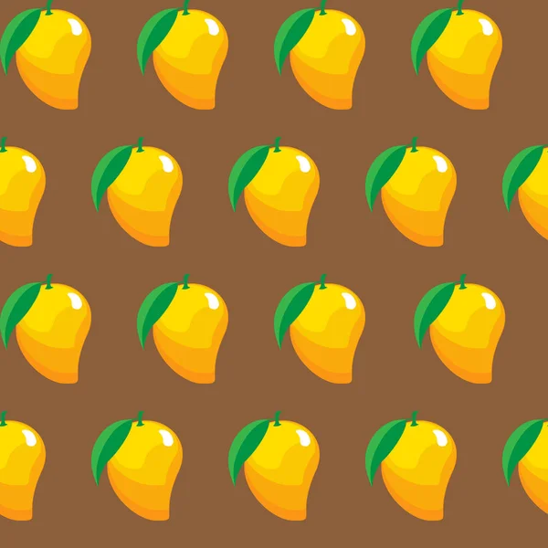 Beschikbaar Hoge Resolutie Jpeg Verschillende Mango Vrucht Contour Abstracte Naadloze — Stockvector