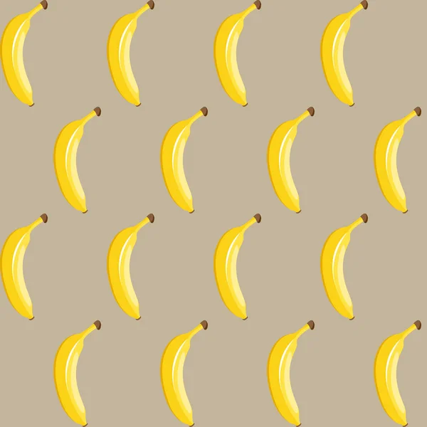 Plátano Fruta Contorno Patrón Inconsútil Abstracto Sobre Fondo Claro Disponible — Vector de stock