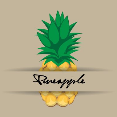 Ananas Meyve soyut Dikişsiz desen adı ve şerit stark beyaz zemin üzerine kontur. Mevcut yüksek çözünürlüklü jpeg formatta çeşitli boyutları ve düzenlenebilir eps dosyası, kullanılabilir duvar kağıdı, desen, web, yüzey, dokular, grafik ve baskı için