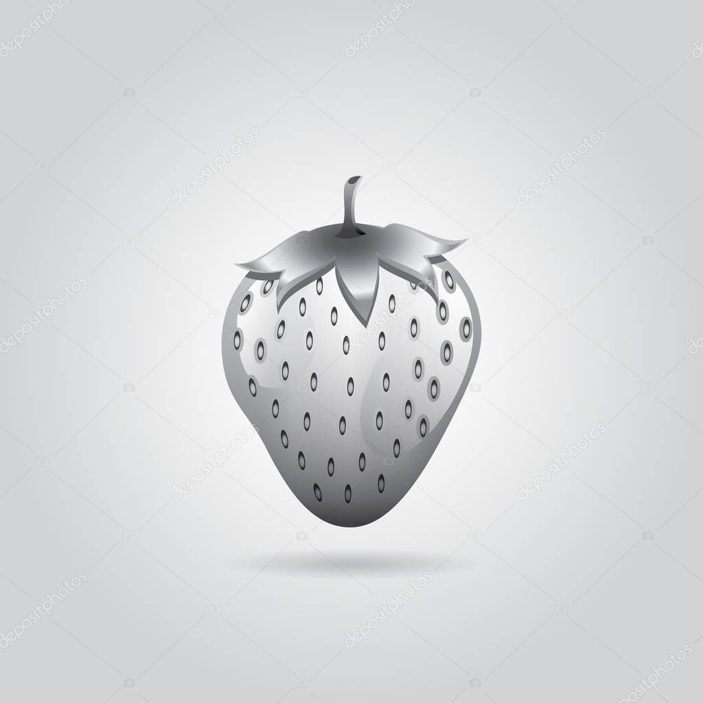 grey strawberry abstract on light grey background. Available in high-resolution jpeg in several sizes & editable eps file, can be used for wallpaper, pattern, web, blog, surface, textures, graphic & printing.