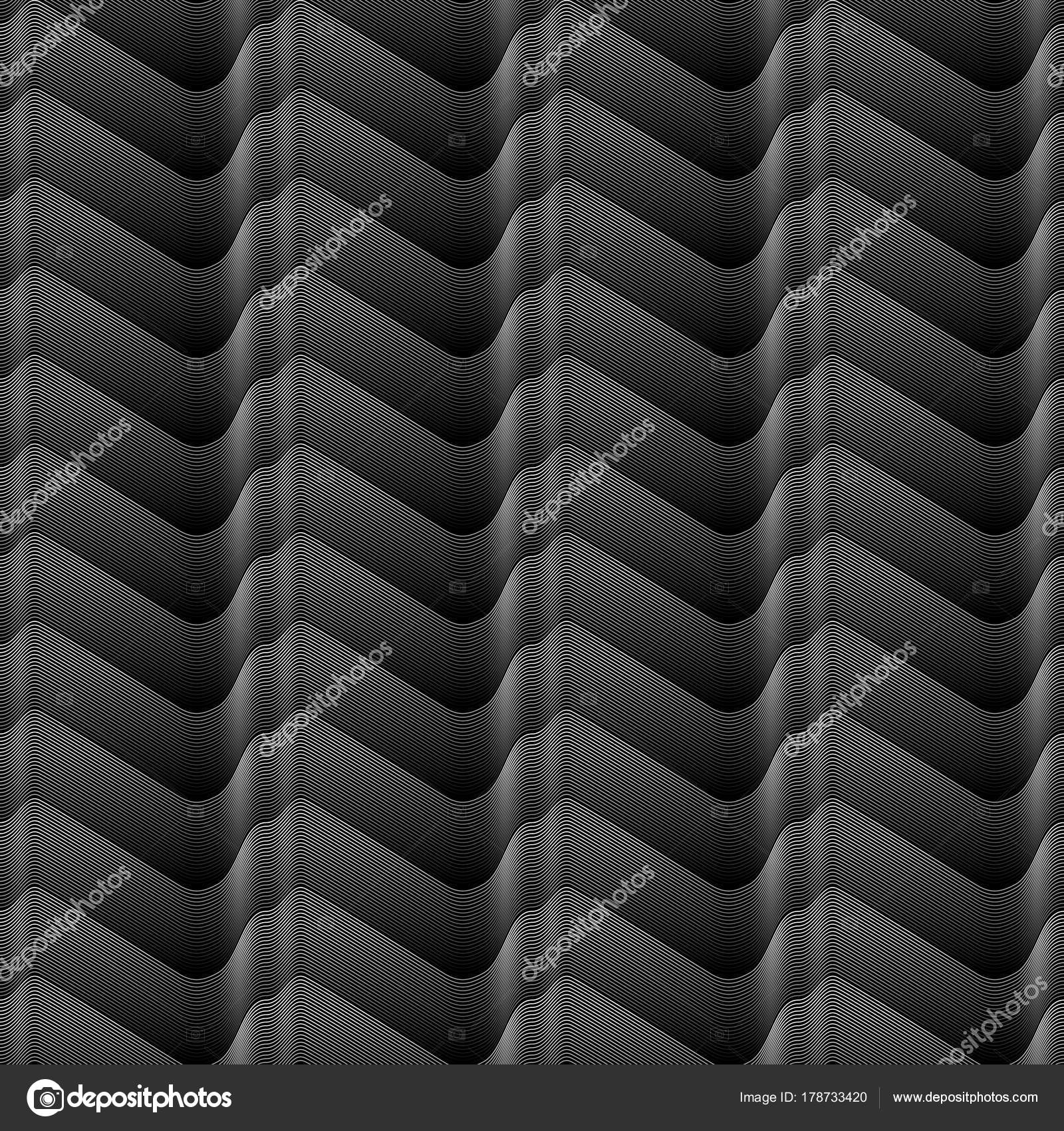 White Shaded Seamless Gradient Lines Wave Seamless Geometrical