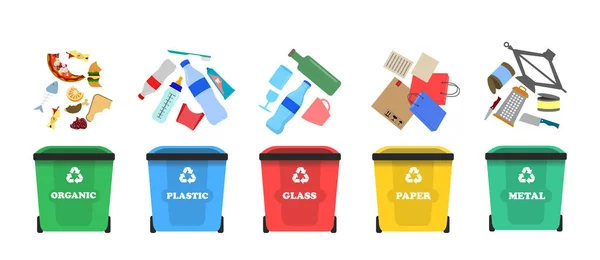 Classificação de resíduos. Classificar lixo . — Fotografia de Stock
