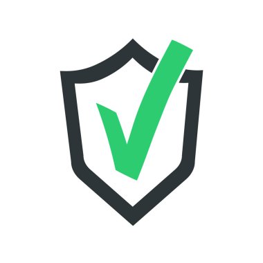 Onaylanmış simge. Kabul edildi. Vektör illüstrasyonu.