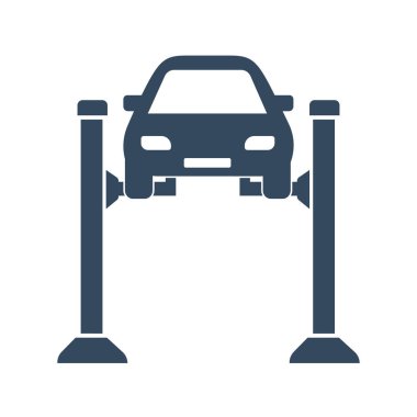 Araba kaldırma. Makine bakımı. Araba tamiri. Arabayı kontrol et..