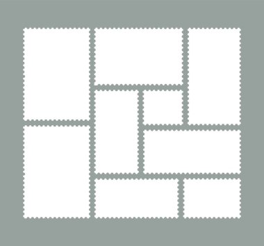 Posta pulları. Boş posta pulları. Posta mektubu için pul.