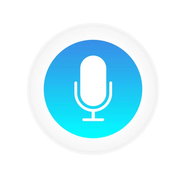 Microphone icon. Microphone button. Voice Assistant. — Stock Vector