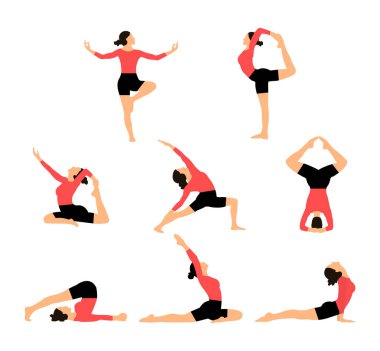 Kadınlar için yoga. Yoga pozları.