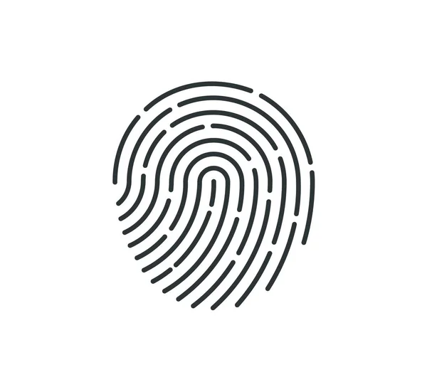 Icona delle impronte digitali. Vettore . — Vettoriale Stock