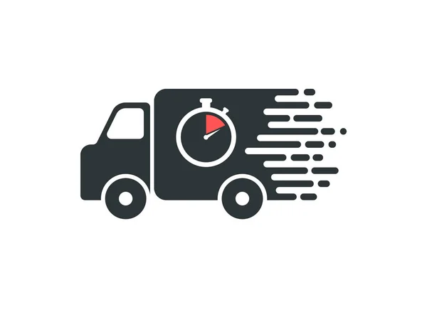 Icono del camión. Envío rápido. Logo de entrega . — Vector de stock