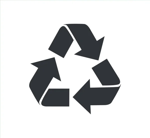 Ícone de reciclagem. Processamento de matérias-primas. Ilustração vetorial . — Vetor de Stock
