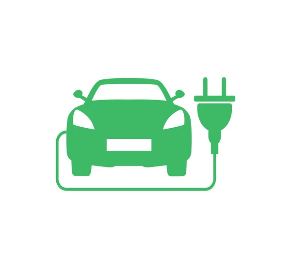 Icono del vehículo eléctrico. Ilustración vectorial . — Vector de stock