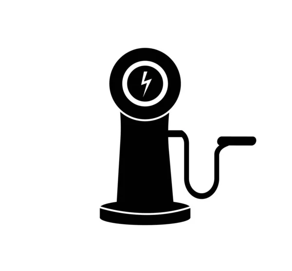 Ikona uzupełniania samochodów elektrycznych. Ilustracja wektora. — Wektor stockowy