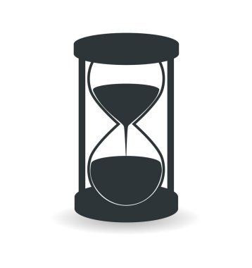 Kum saati ikonu. Vektör simgesi.