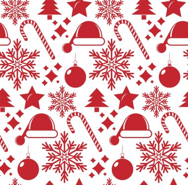 Noel deseni. Hediye paketi. Vektör çizimi. eps10