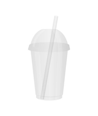 Tek kullanımlık plastik bardak, kapaklı ve pipetli. Meyve suyu, kokteyl, smoothie, taze meyve suyu, vs..