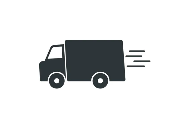 Truck icon. Fast delivery. Vector illustration. — Stock Photo, Image