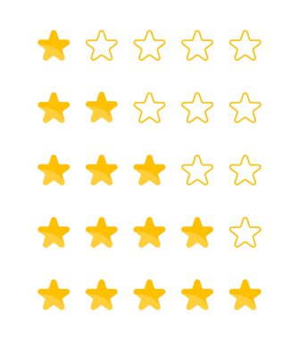 Müşteri değerlendirmesi. Geri bildirim. Yıldız derecesi.