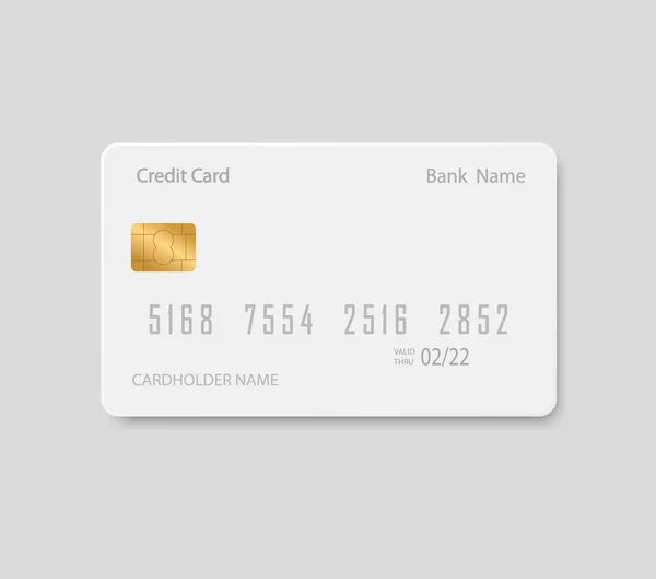 Kartę bankową. Plastikowa karta kredytowa. — Wektor stockowy