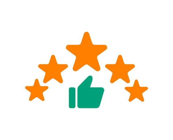 Icona recensioni. Feedback clienti. Valutazione stellare . — Vettoriale Stock