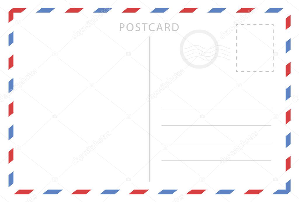 Postcard blank. Form to fill.