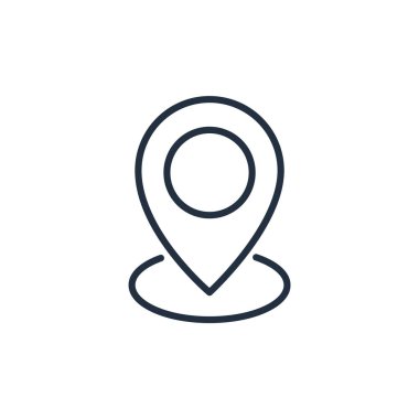 Harita işaretleyici simgesi. Konum kodu.