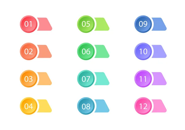 Conjunto de puntos de bala olorosos. Botones web. Elementos vectoriales . — Archivo Imágenes Vectoriales